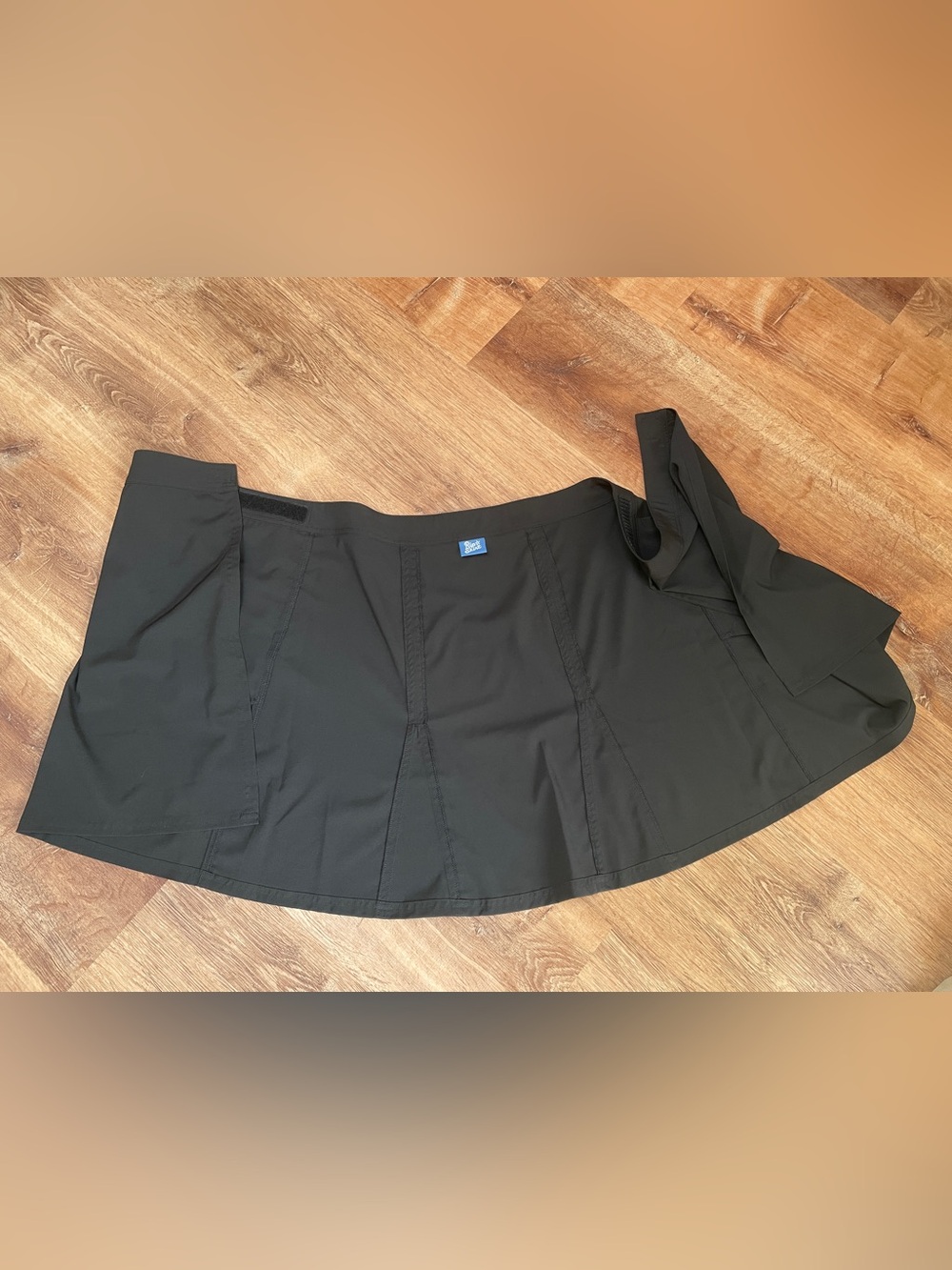 Ripskirt Hawaii Length 2 Skirt Medium Black Hook & Loop Cover Up Casual Pockets# - Picture 5 of 10